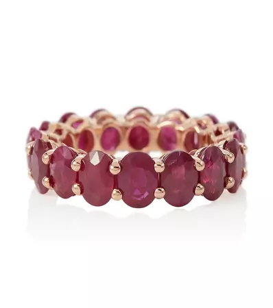 Shay Jewelry - 18kt gold eternity ring with rubies | Mytheresa