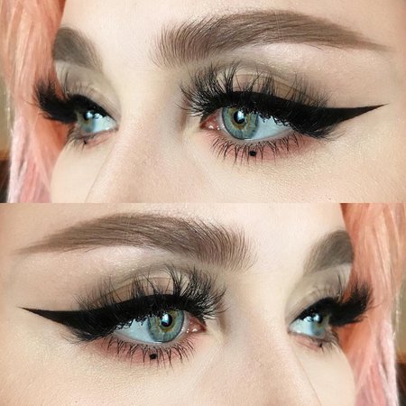 Helene Sjöstedt sur Instagram : Blurry 🙃 I used: @limecrimemakeup Venus XL palette | @katvondbeauty tattoo liner in trooper | @dufflashes in red carpet |…