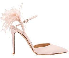 100 Feather-trimmed Patent-leather Pumps