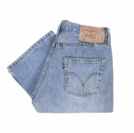 Folded jeans