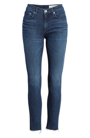 rag & bone Raw Hem Ankle Skinny Jeans (Wilton) | Nordstrom