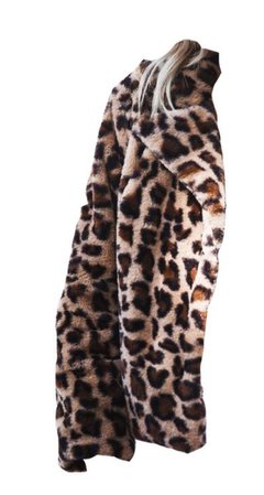 leopard print fur coat