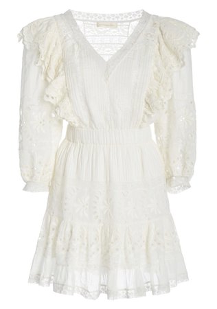 Long sleeve white dress