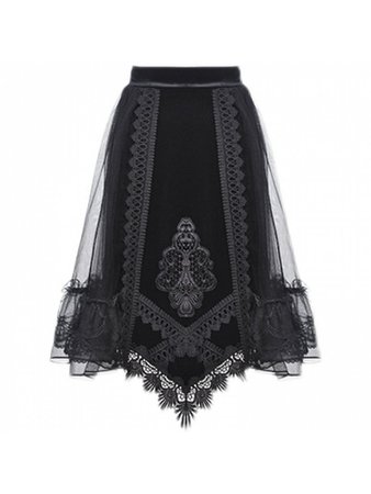 Gothic Lolita Velvet Skirt