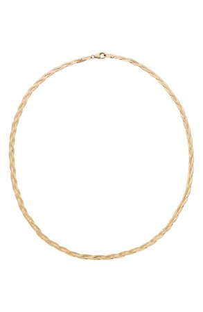 Lana Jewelry City Braided Herringbone Chain Necklace | Nordstrom