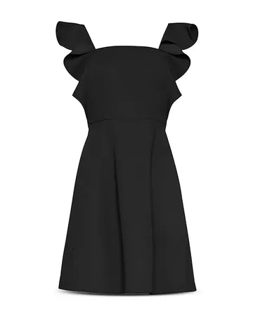 BCBGENERATION Ruffled Apron Mini Dress | Bloomingdale's black