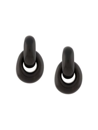 Black Monies Chain Clip-On Earrings | Farfetch.com