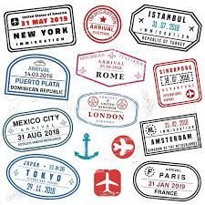 passport stamp clipart - Google Search