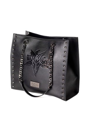 *clipped by @luci-her*  BCC Goat Studded Tote – Blackcraft Cult