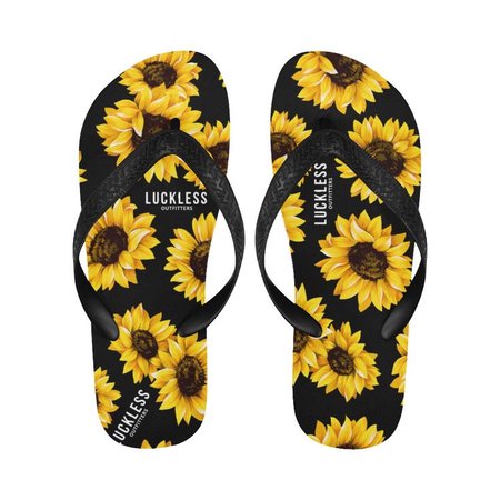sunflower flip flops