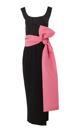 Bow Sash Midi Dress By Carolina Herrera | Moda Operandi