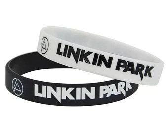 2 Pcs Linkin Park Rubber Silicone Band Merch Bracelets