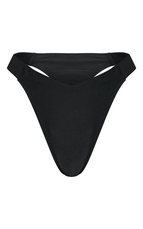 Black Mix & Match V Front Mini Bikini Bottom | PrettyLittleThing USA