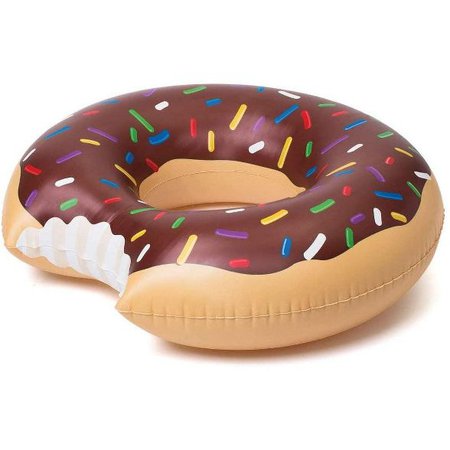 Big Mouth Toys Frosted Chocolate Donut 4 Foot Inflatable Pool Float : Target