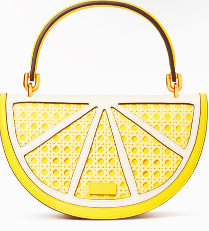 Kate Spade lemon yellow purse
