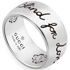 Gucci Blind 4 Love Silver 9mm Band Ring YBC455248001016 by TH Baker - Google Search