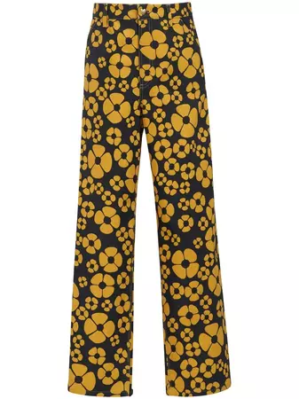 Marni x Carhartt floral-print wide-leg Pants - Farfetch