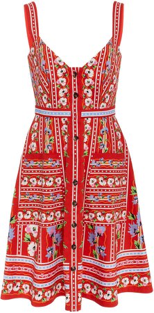 Fara Short-B Poppy Cotton dress