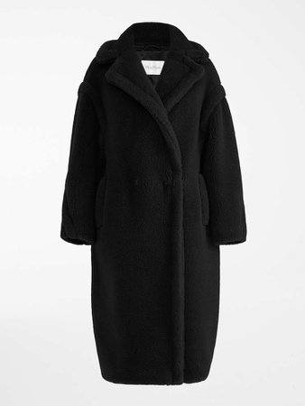 Teddy Bear Icon Coat, black - "TEDDY" Max Mara