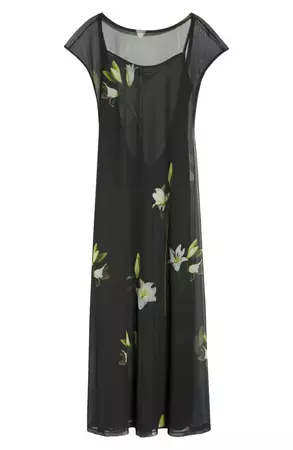 Puppets and Puppets Diego Floral Mesh Maxi Dress | Nordstrom