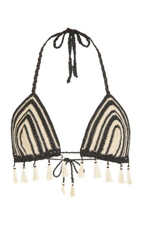 Exclusive Wiua Fringed Crocheted Bikini Top By Andres Otalora | Moda Operandi