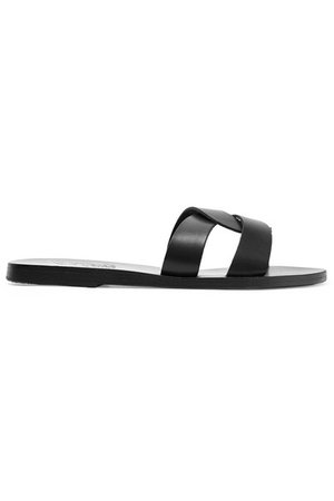 Ancient Greek Sandals | Desmos cutout leather slides | NET-A-PORTER.COM