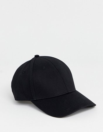 ASOS DESIGN baseball cap in black | ASOS