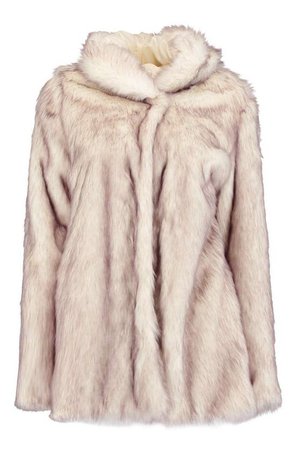 Boohoo Lois Boutique Hooded Faux Fur Coat