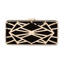 Handbags & Bags - Black Geometric Evening Box Clutch Purse with Chain was listed for R1,438.35 on 21 May at 13:01 by CREATIVE TOUCH in Outside South Africa (ID:410801210)