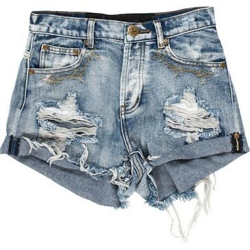 Ripped Jean Shorts