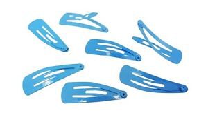 MINI Blue Metal Color Hair Clips Snap Barrettes Baby Toddler Infant Small Bows | eBay