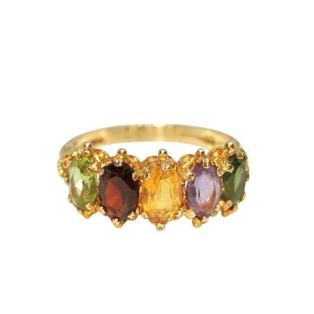 Bespoke Yellow Gold 5 Gemstone Ring | Hardly Ever Worn It