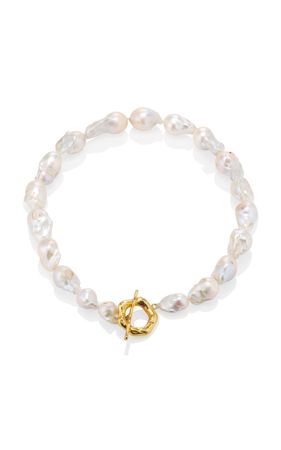 Seraphine 24k Gold Vermeil & Pearl Necklace By Aureum | Moda Operandi