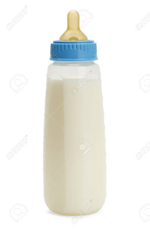 Plastic Baby Bottle With Milk
