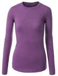 purple long sleeve top