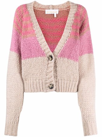 REMAIN colour-block Knitted Cardigan - Farfetch