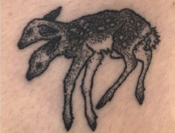 two-headed deer tattoo