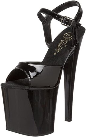 (Black Patent) Pleaser Women's Taboo-709B Platform Sandal | Platforms & Wedges