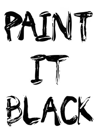 'Paint It Black' Metal Poster Print - Filip Hellman | Displate