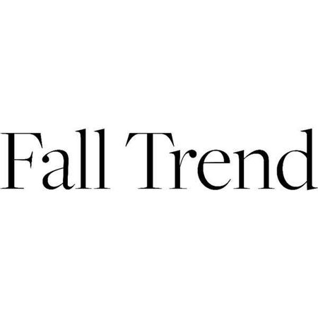 Fall Trend words
