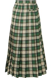 Loewe | Asymmetric ruffled poplin and linen skirt | NET-A-PORTER.COM
