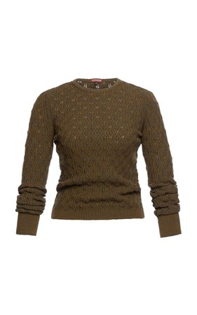 Bohème Pointelle-Knit Sweater by Lena Hoschek | Moda Operandi
