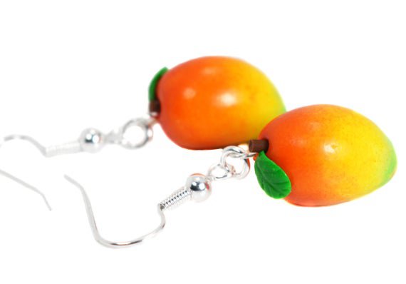 Mango Earrings | Etsy