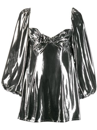 Attico Metallized Mini Dress - Farfetch