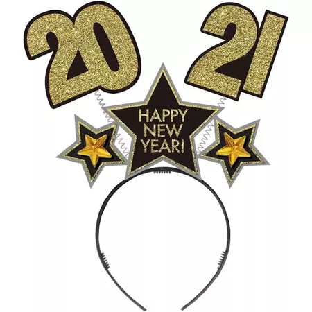 2021 New Year's Glitter Cardboard Bopper - Black, Silver, Gold | Google Shopping