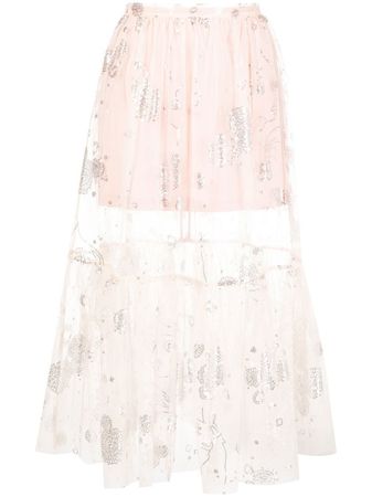 Macgraw sequin-embellished Sheer Tulle Skirt - Farfetch