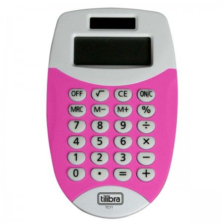 Calculadora de Bolso 8 Dígitos Pequena TC11 Rosa - TILIBRA - Escolar, Calculadoras - Tilibra