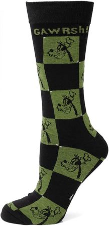 Amazon.com: Cufflinks Inc. Goofy Check Black & Green Socks, One size fits most (up to men's size 12) : Clothing, Shoes & Jewelry