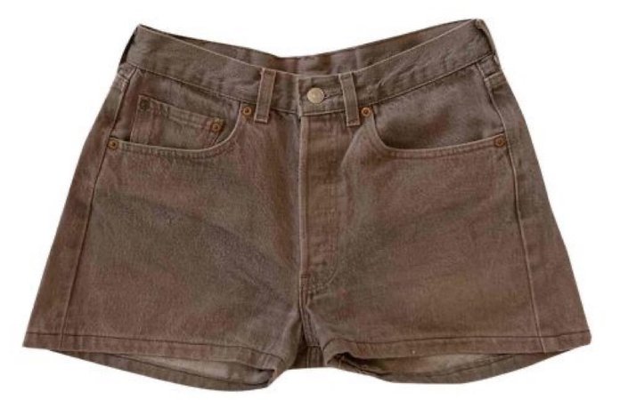 vintage brown jean shorts png
