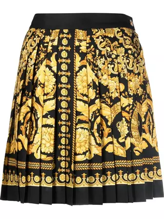 Versace baroque-print Pleated Skirt - Farfetch